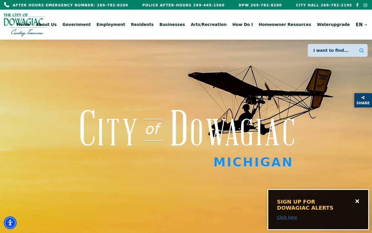 Cass County court docket Dowagiac city government context