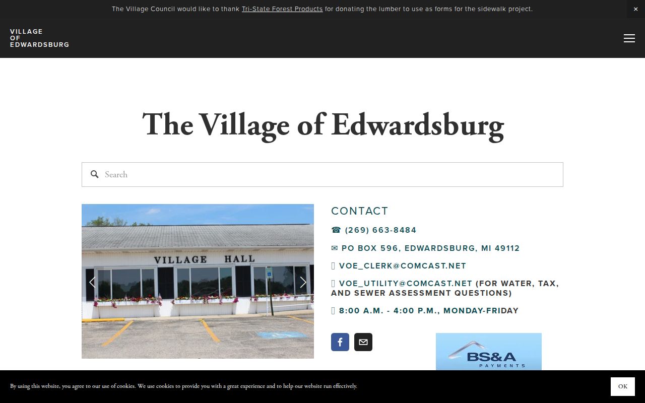 Cass County court docket Edwardsburg village context